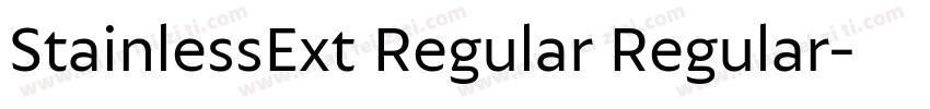 StainlessExt Regular Regular字体转换